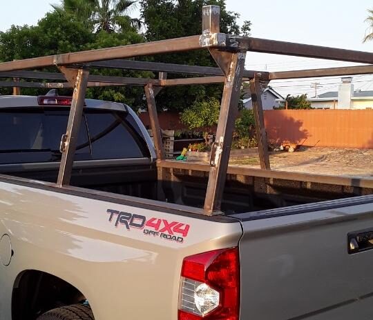 Truck ladder rack mounted and finished